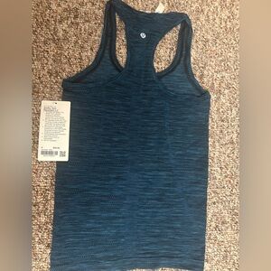 Lululemon Racerback top black blue 4 nwt